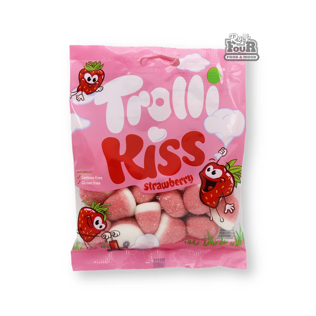 Դոնդողանման կոնֆետներ ելակի համով «Trolli Kiss» 100գ
